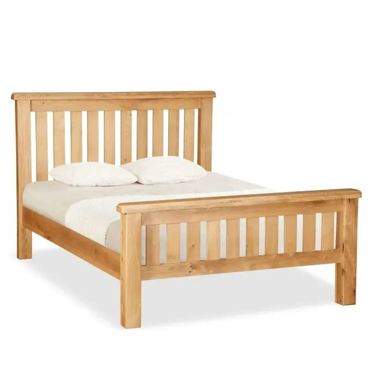 Tours Premium Slatted Bed - Oak