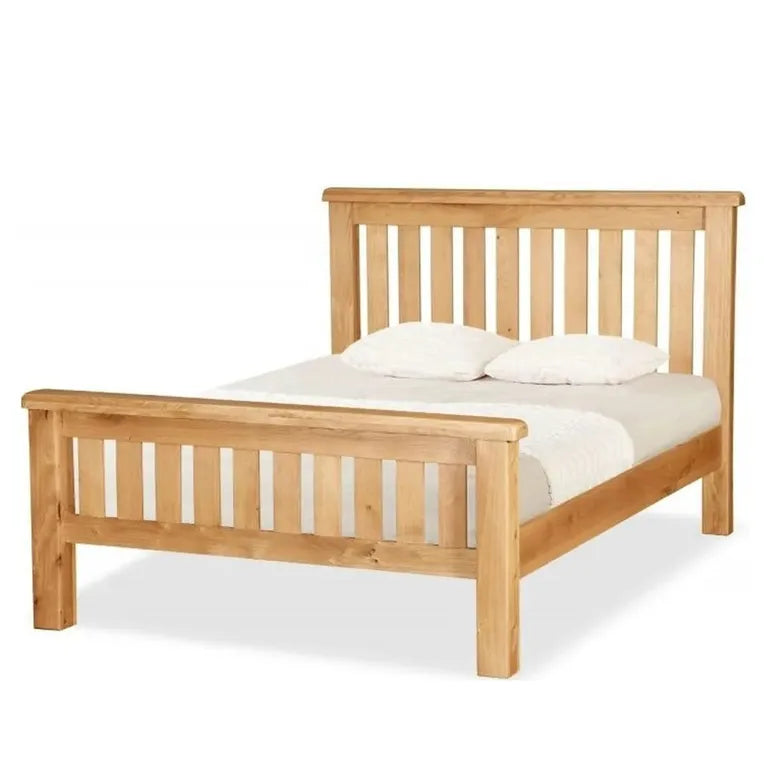 Tours Premium Slatted Bed - Oak