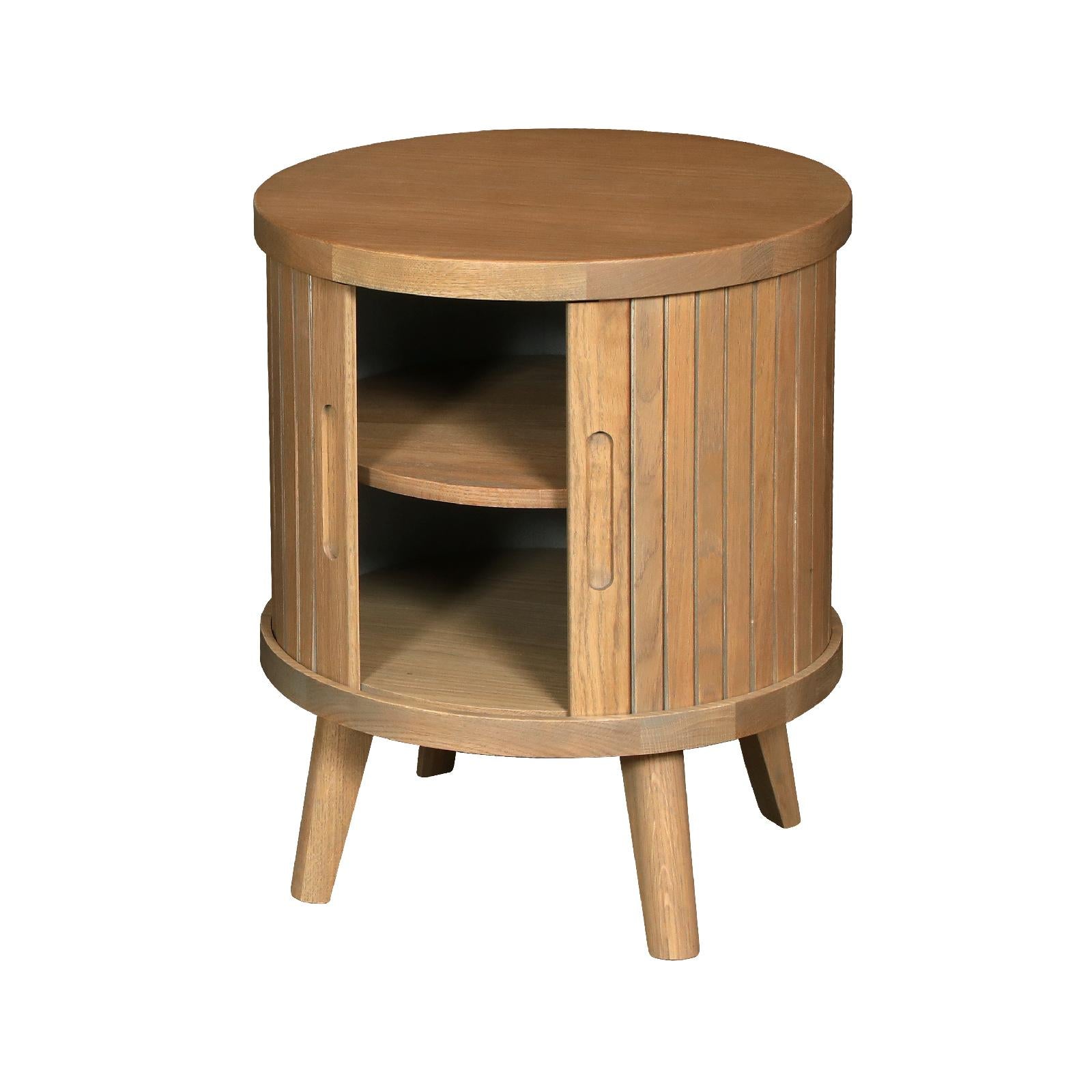 Troyes Grey Lamp Table
