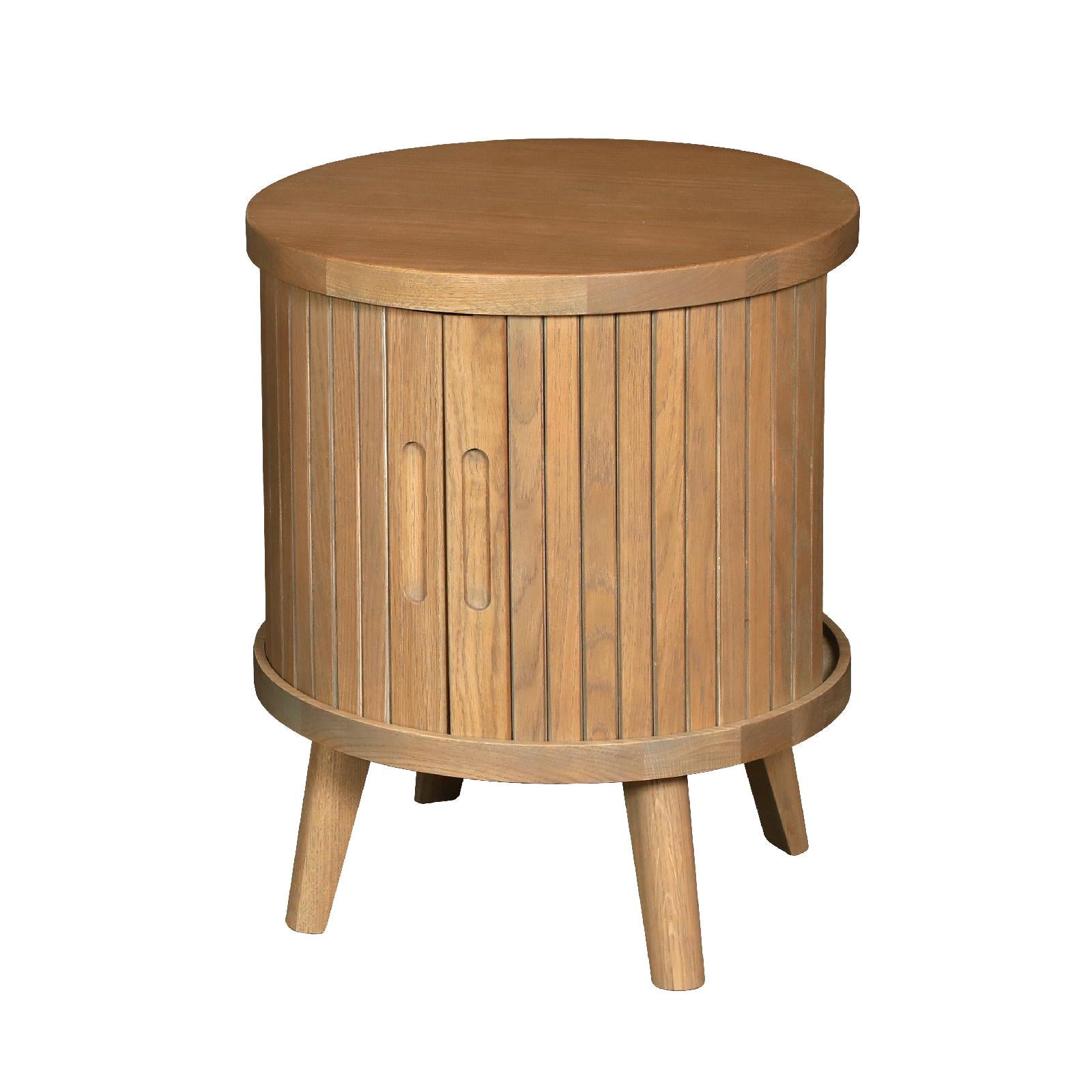 Troyes Grey Lamp Table