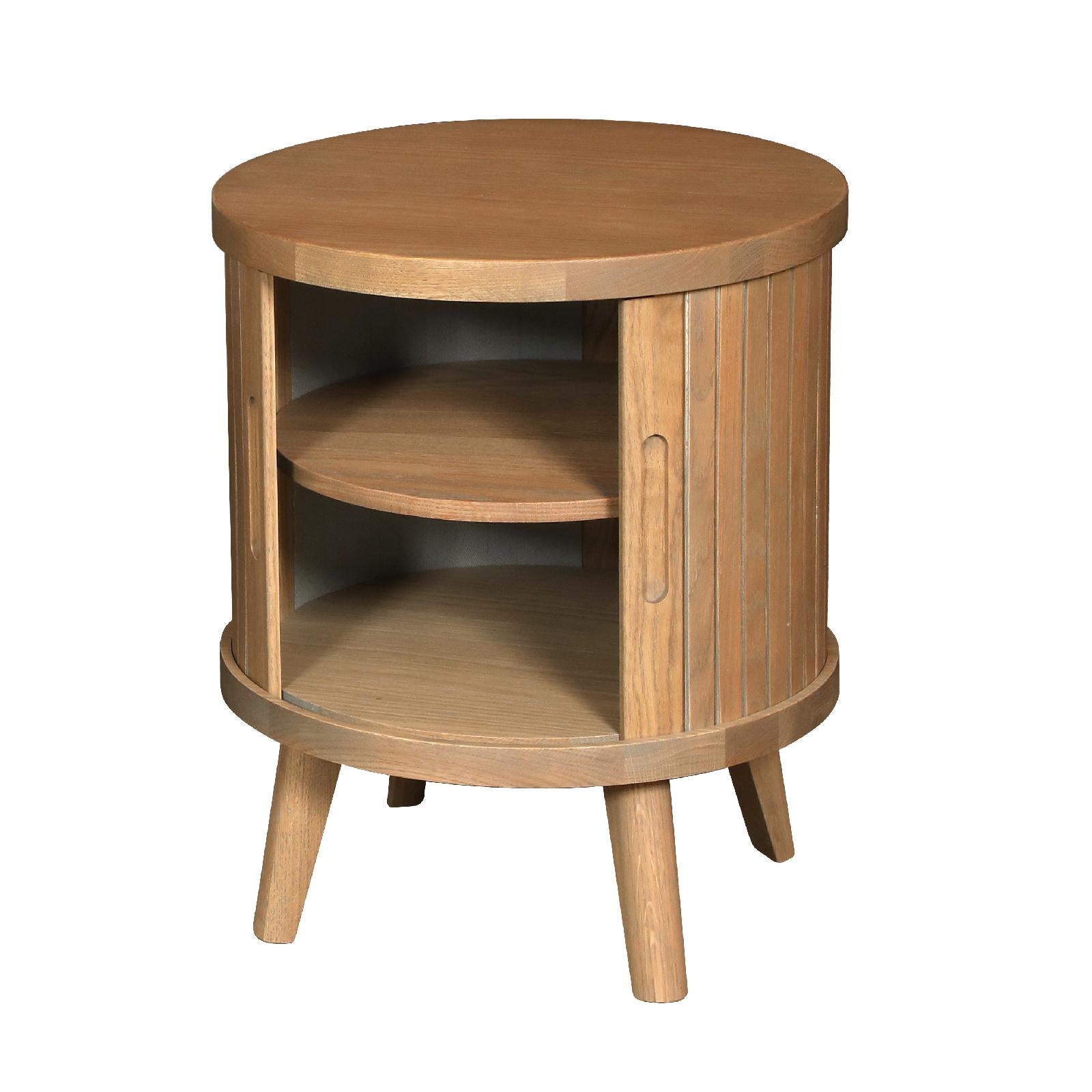 Troyes Grey Lamp Table