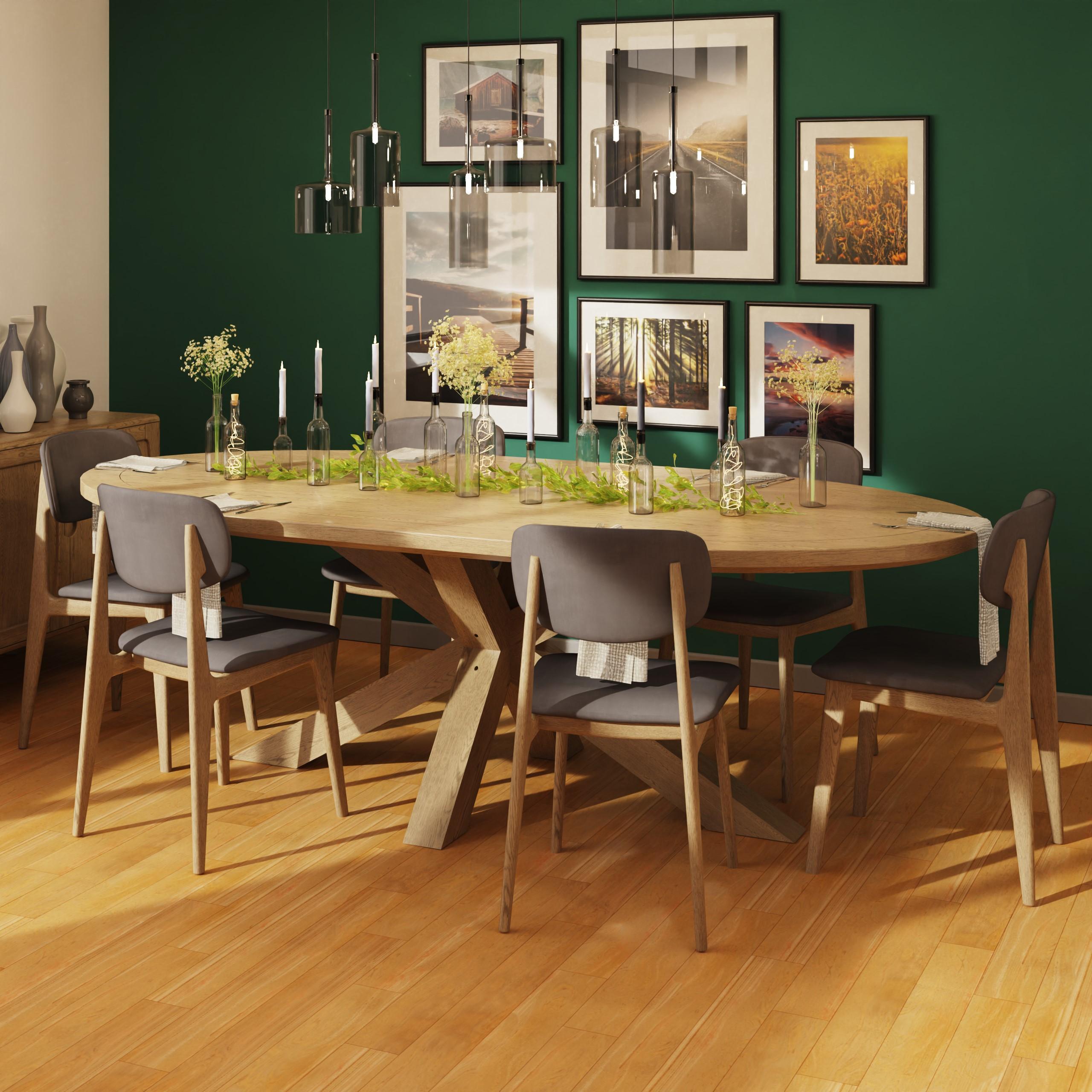 Troyes Oval Dining Table 1.8m