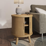 Troyes Grey Lamp Table