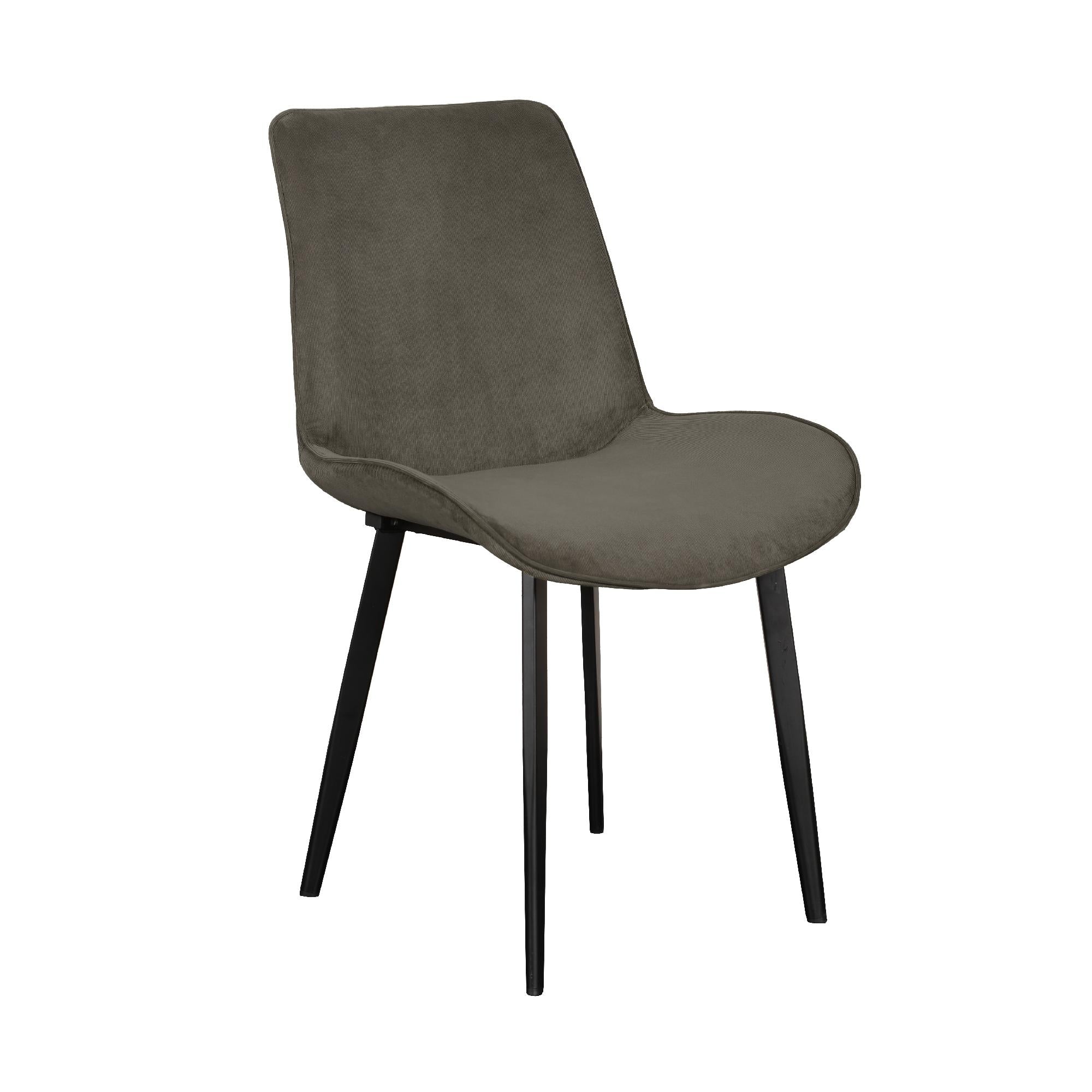 Toulon Dining Chair - Grey Velvet x4