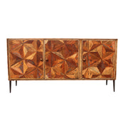 Avignon Butterfly Sideboard 3 Door Forged Legs