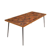 Avignon Butterfly 2M Dining Table Forged Legs