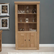Bourges Bookcase - with Cupboard - Oak