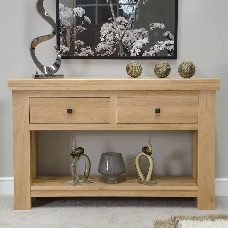 Bourges Console Table - 2 Drawer - Oak