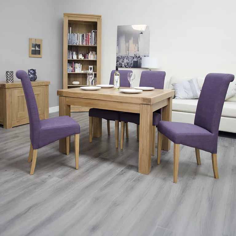 Bourges Extending Dining Table - 2-4 Seater - 90cm-120cm - Oak