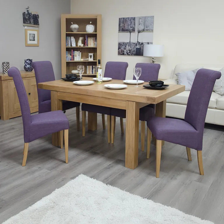 Bourges Extending Dining Table - 2-4 Seater - 90cm-120cm - Oak
