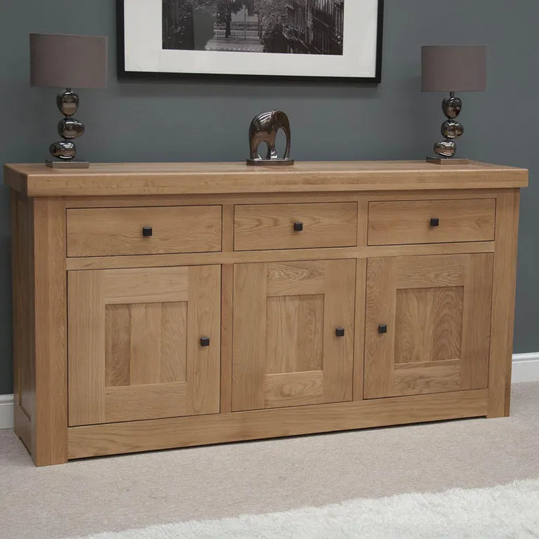 Bourges Sideboard - 3 Door - Extra Large - 182cm - Oak