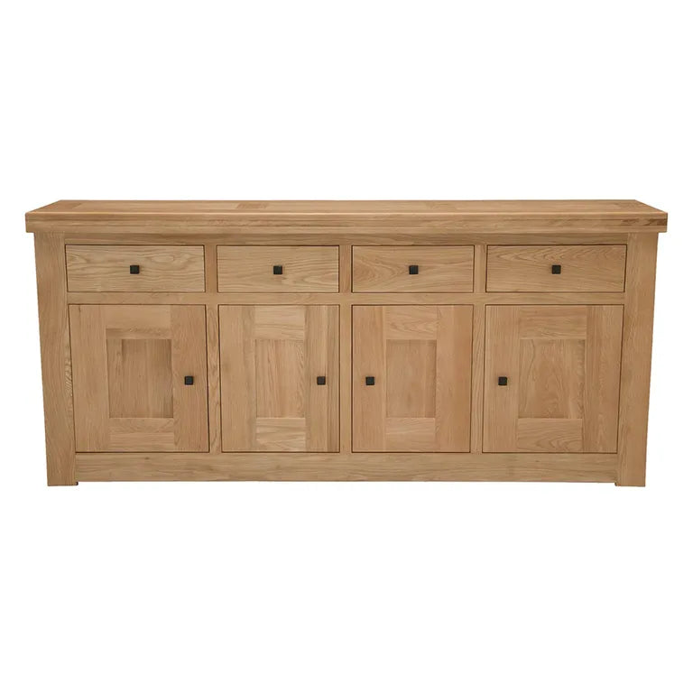 Bourges Sideboard - 4 Door - Extra Large - 210cm - Oak