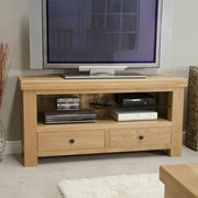 Bourges TV Unit - 2 Drawer - Oak