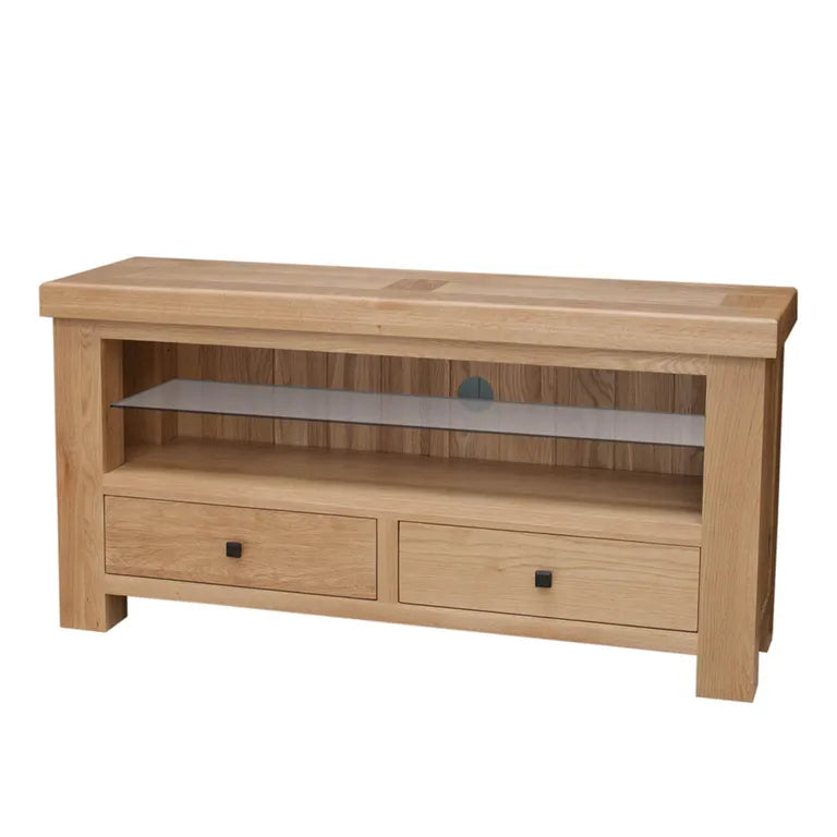 Bourges TV Unit - 2 Drawer - Oak