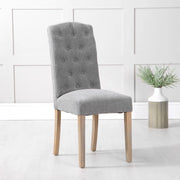 The Chair Collection Button Back Dining Chair - Grey
