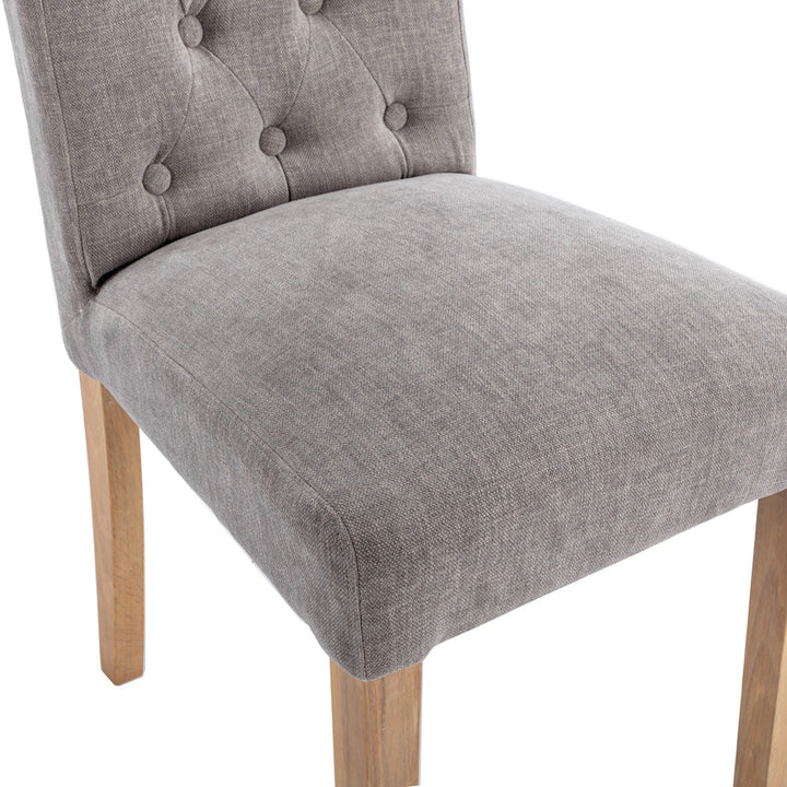 The Chair Collection Button Back Dining Chair - Grey
