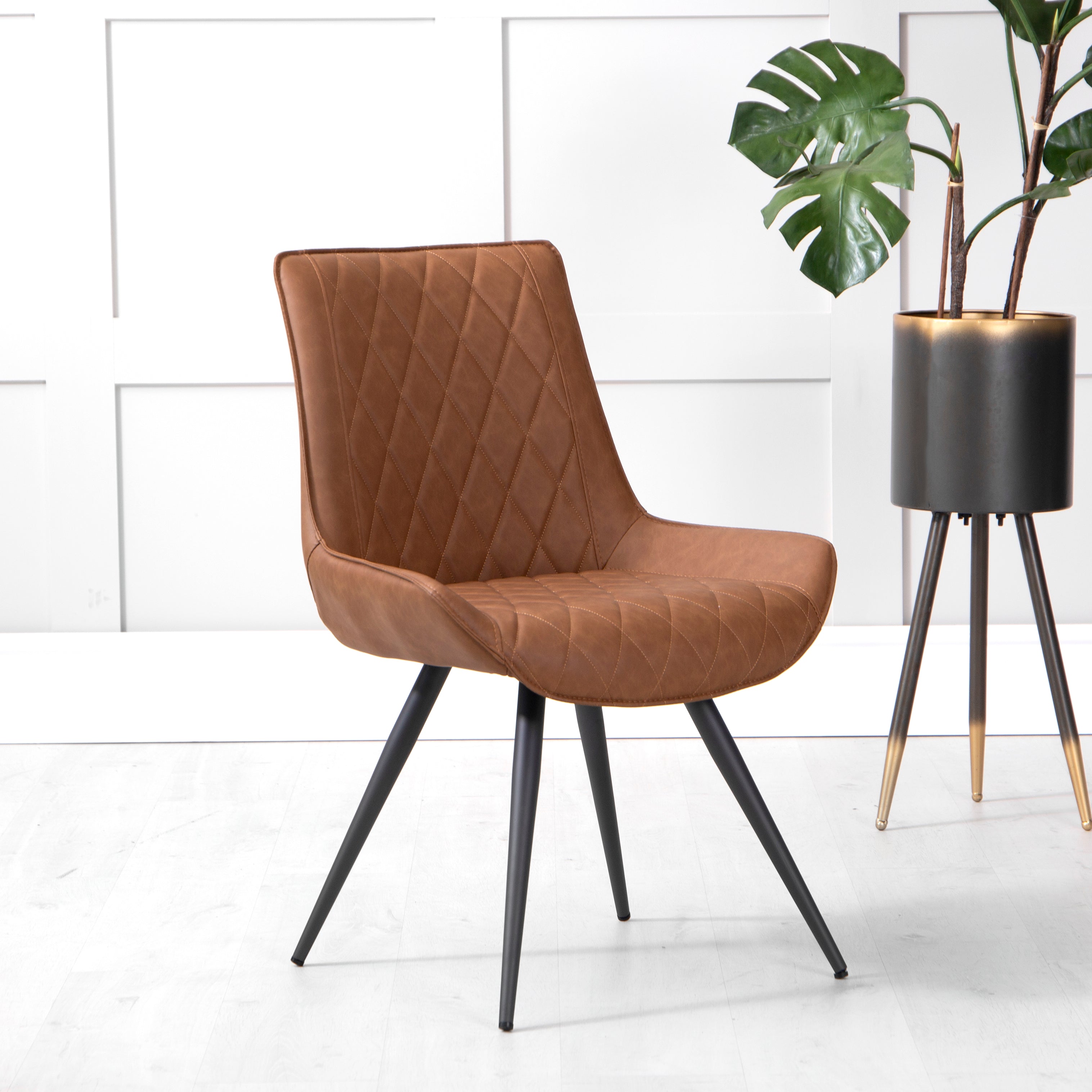 The Chair Collection Dining Chair Tan PU