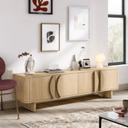 Lyon Large TV Unit - 4 Door - Oak