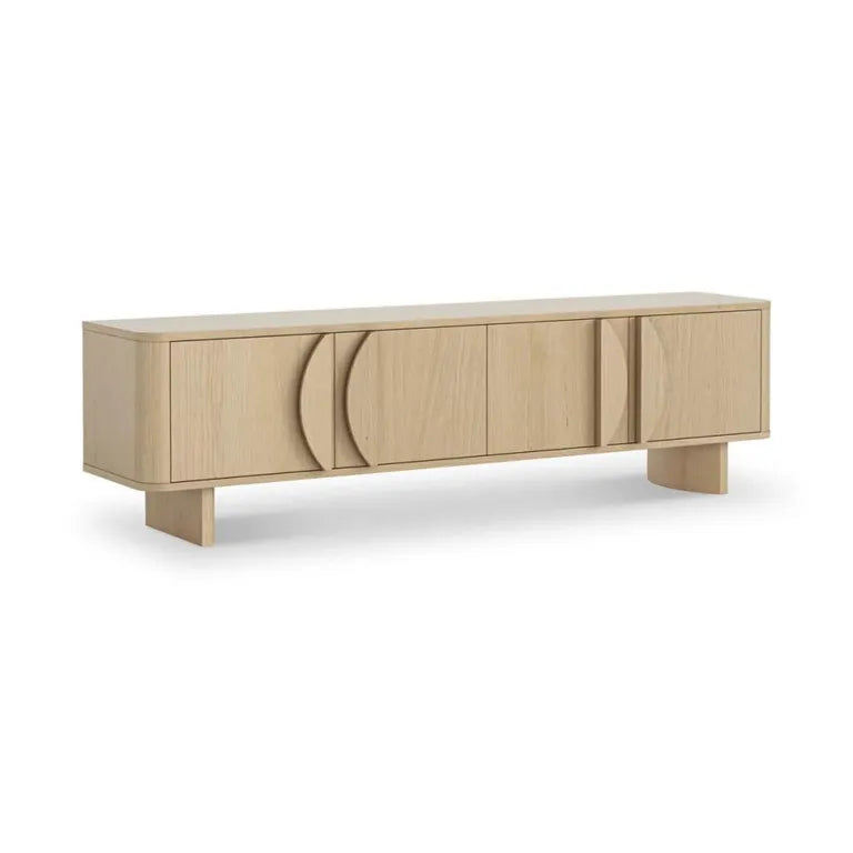 Lyon Large TV Unit - 4 Door - Oak