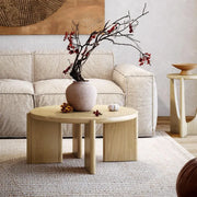Lyon Round Coffee Table - Oak