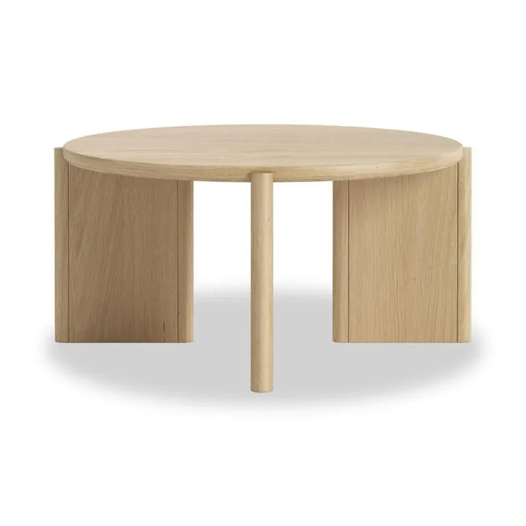 Lyon Round Coffee Table - Oak