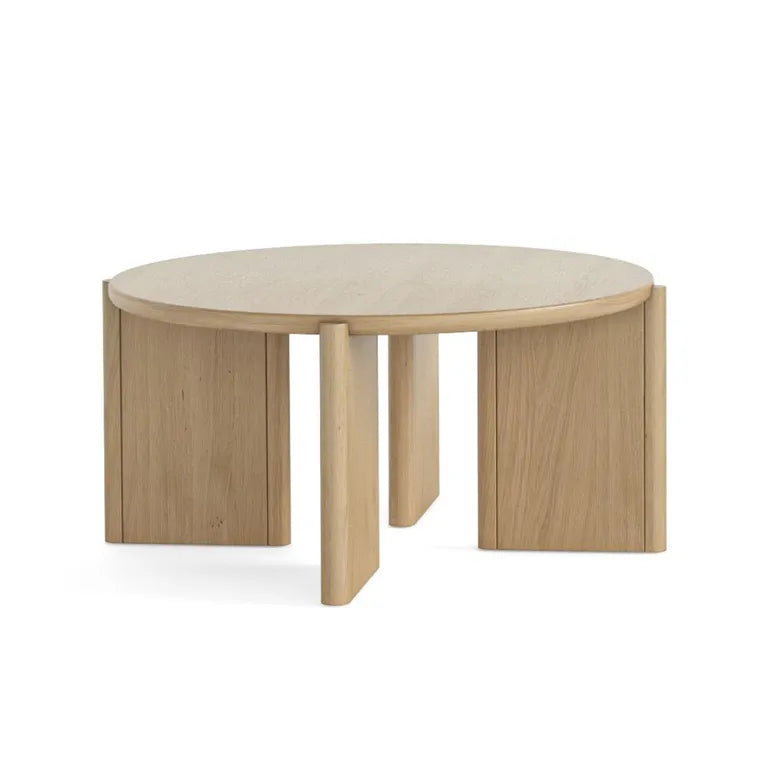 Lyon Round Coffee Table - Oak