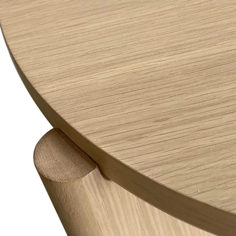 Lyon Round Coffee Table - Oak