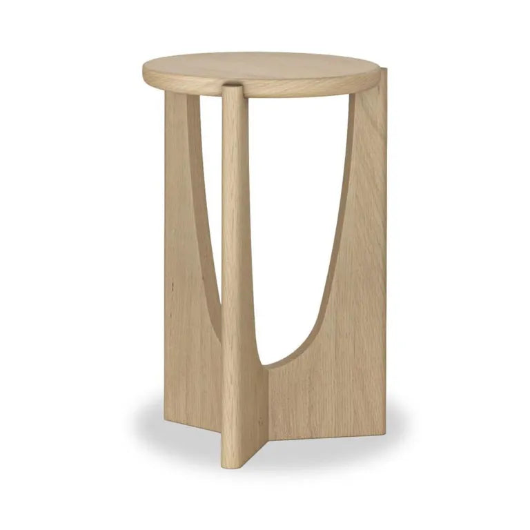 Lyon Round Side Table - Oak