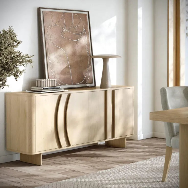 Lyon Sideboard - 4 Door Large - 165cm - Oak