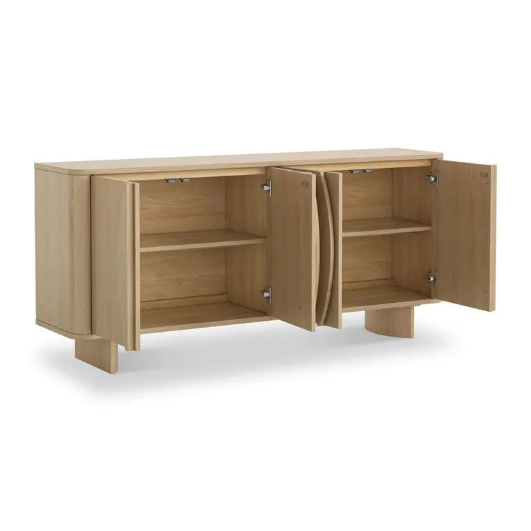 Lyon Sideboard - 4 Door Large - 165cm - Oak