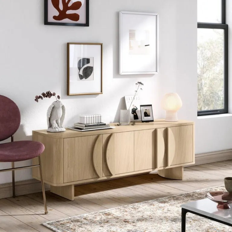 Lyon TV Unit - 4 Door - Oak