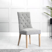 The Chair Collection Curved Button Back Dining Chair - Natural