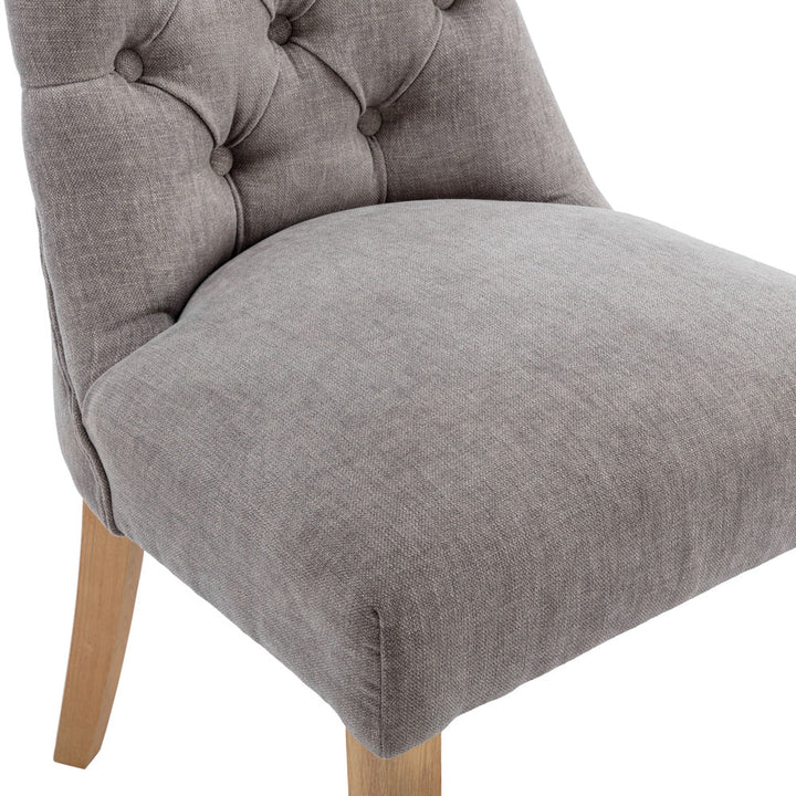 The Chair Collection Curved Button Back Dining Chair - Natural