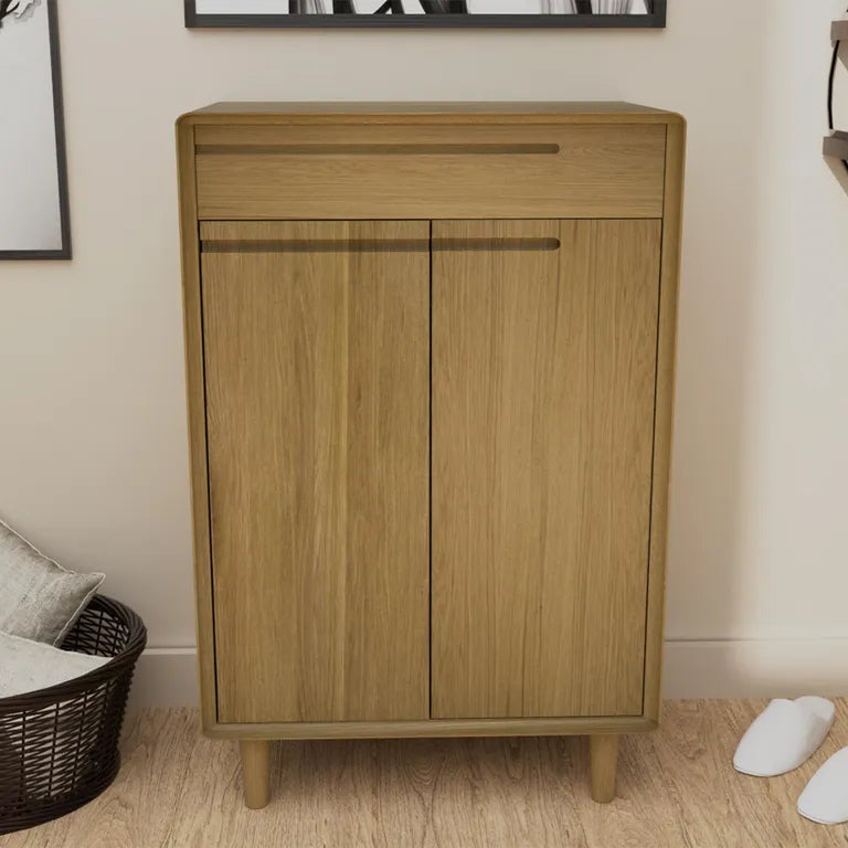 Danish-Oak-2-Door-Shoe-Cabinet