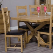 Dinan Dining Chair - Set of 2 - Ladder Back - Oak