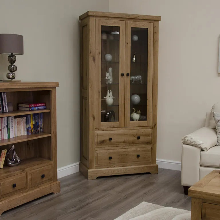 Dinan Display Cabinet - 2 Door - Oak
