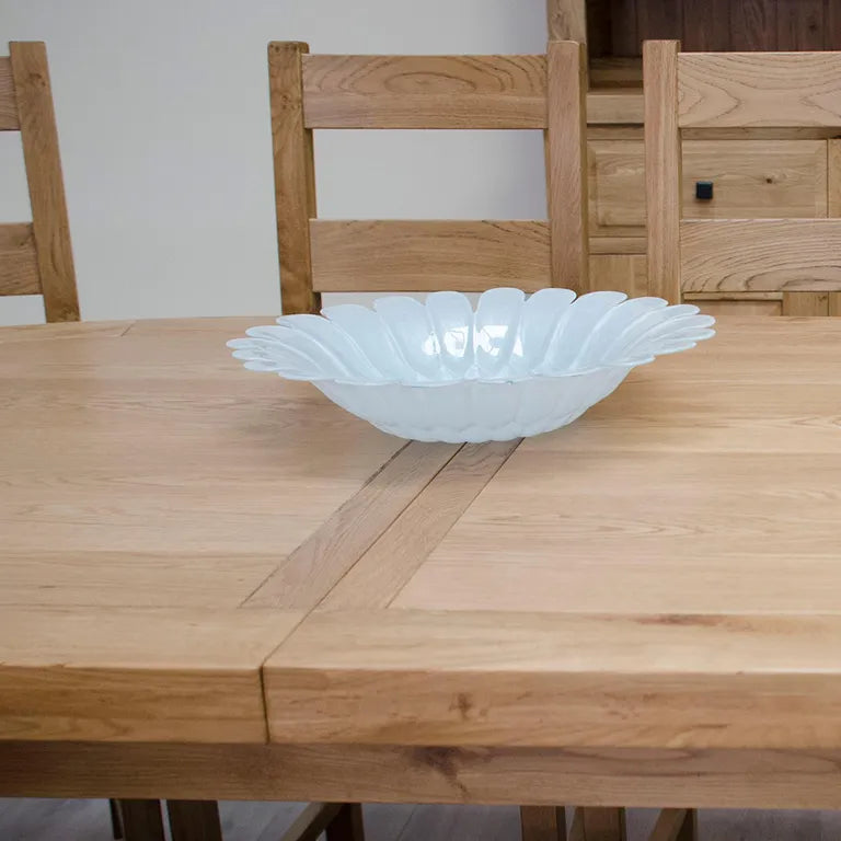 Dinan Extending Dining Table - 6-10 Seater - 180cm-260cm - Oval - Oak