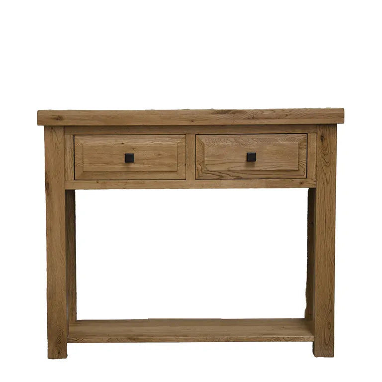 Dinan Hall Table - 2 Drawer - Oak