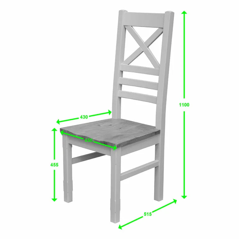 Provins Dining Chair - Set of 2 - Cross Back