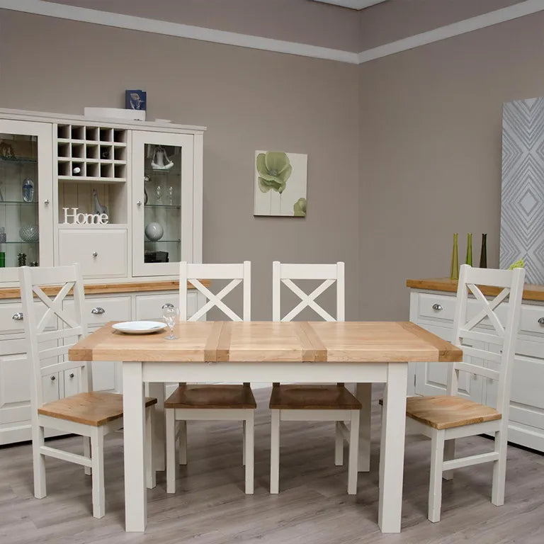 Provins Extending Dining Table - 4-6 Seater - 122cm-162cm