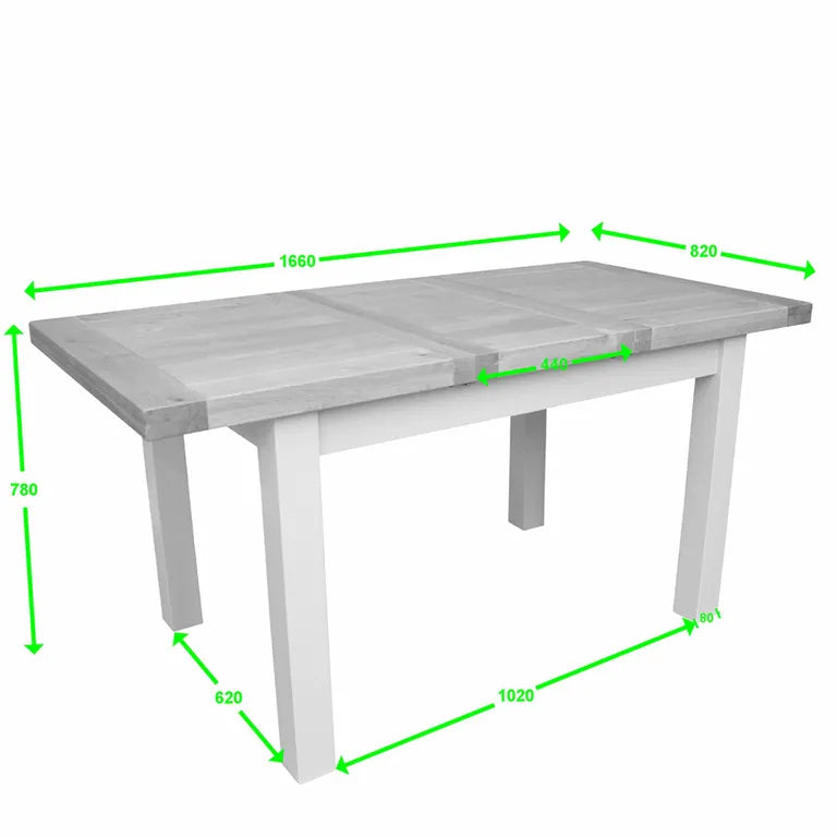 Provins Extending Dining Table - 4-6 Seater - 122cm-162cm