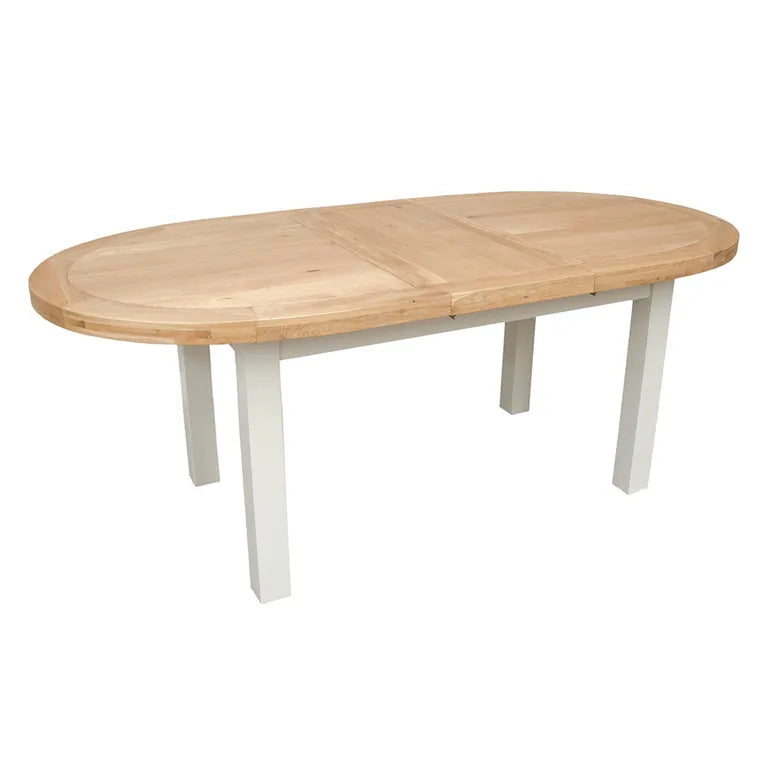 Provins Oval Extending Dining Table - 6-10 Seater - 167cm-247cm