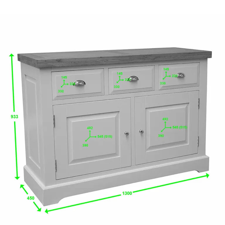 Provins Sideboard - 2 Door - Medium - 130cm