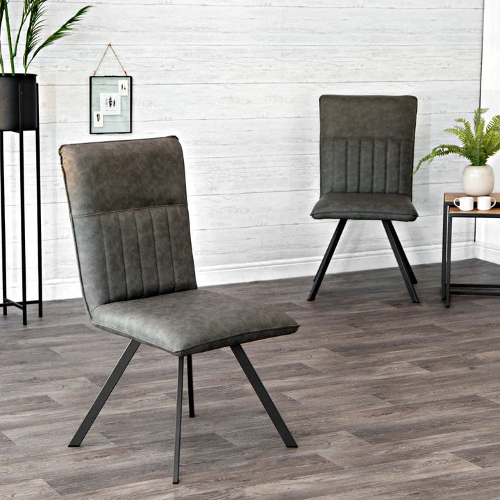 The Chair Collection Dining Chair Grey PU