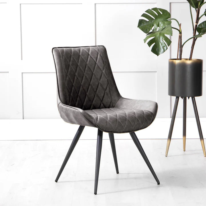 The Chair Collection Dining Chair Grey PU
