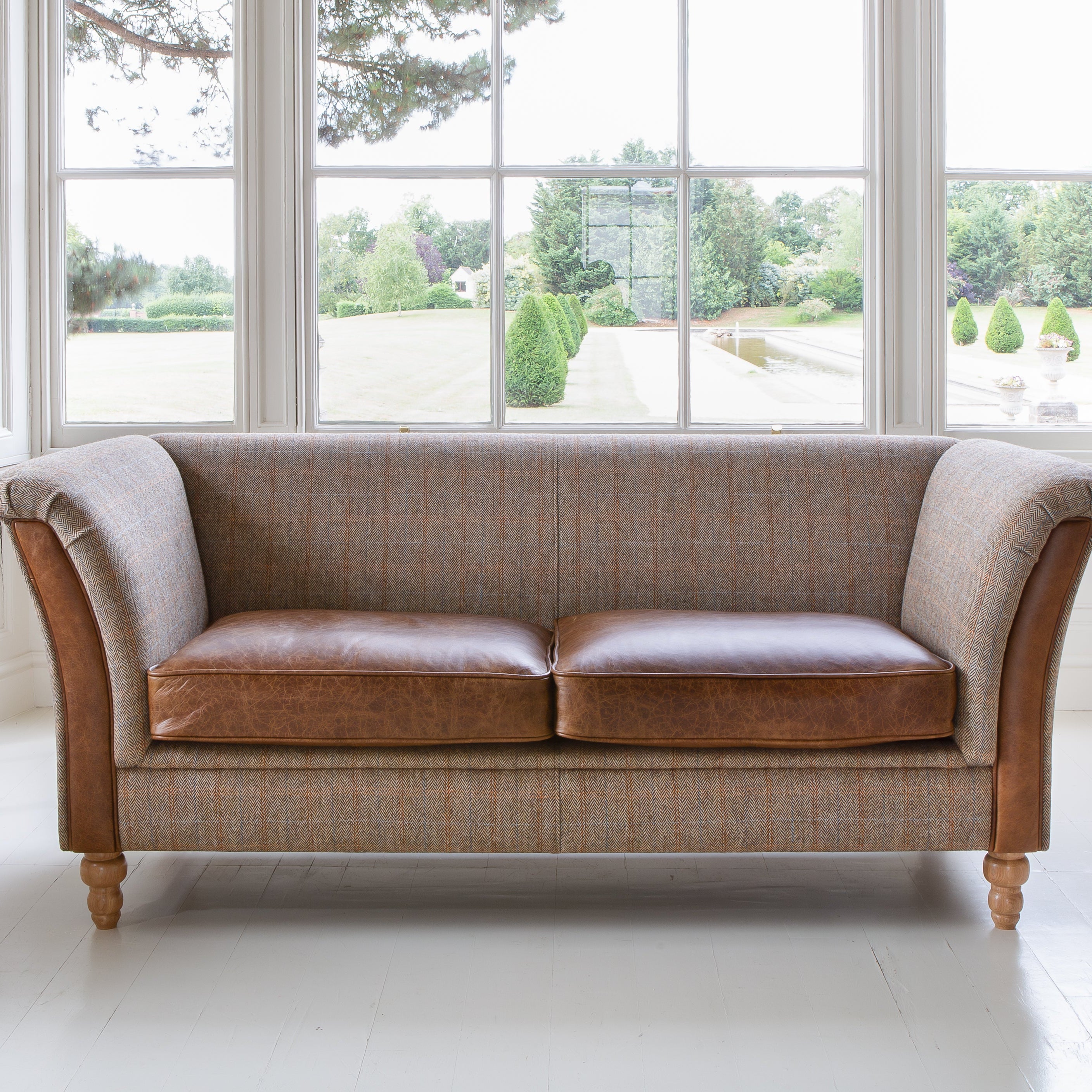 Chambery 2 Seater Plain Back Sofa