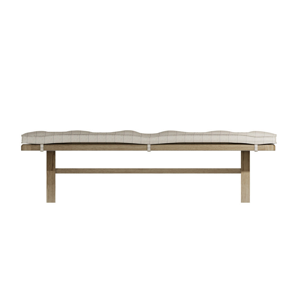 Caen 2.0m Bench Cushion Natural Check