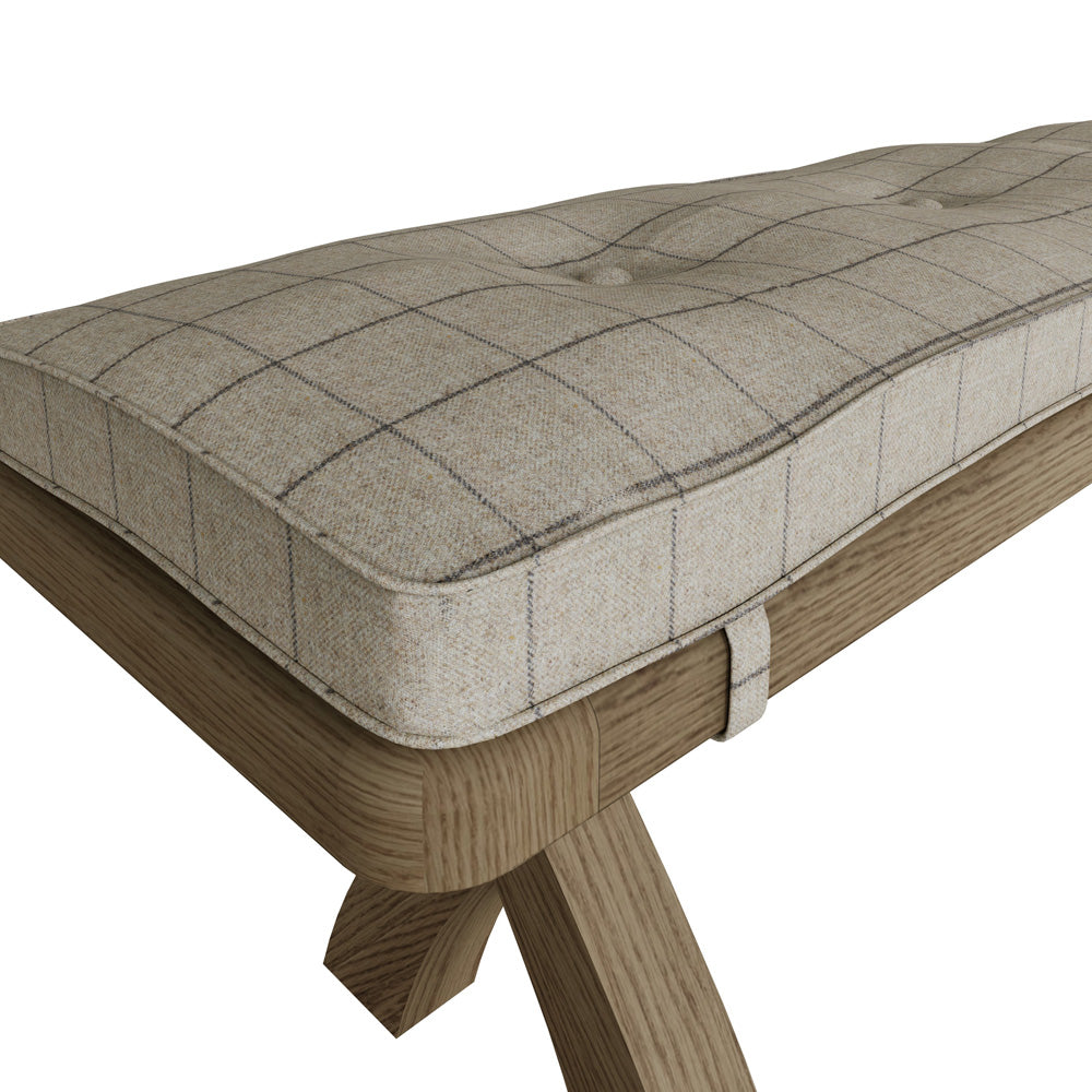 Caen 2.0m Cross Leg Bench