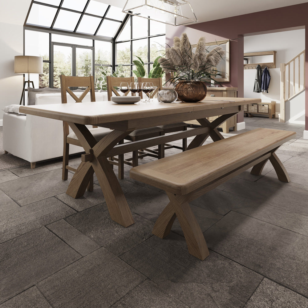 Caen 2.0m Cross Leg Dining Table