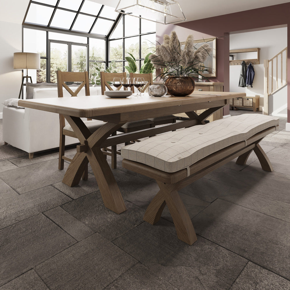 Caen 2.0m Cross Leg Dining Table